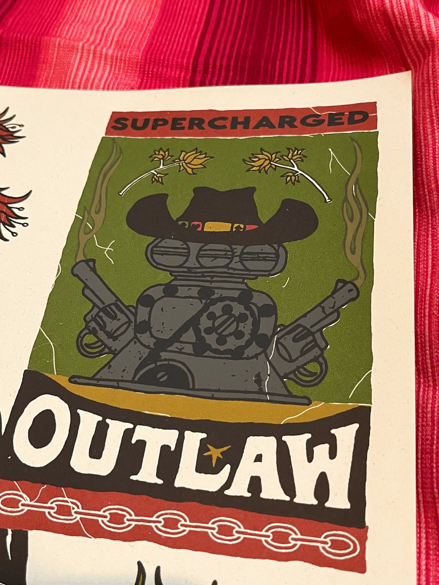 Image of 'SUPERCHARGED OUTLAW' A3 PRINT