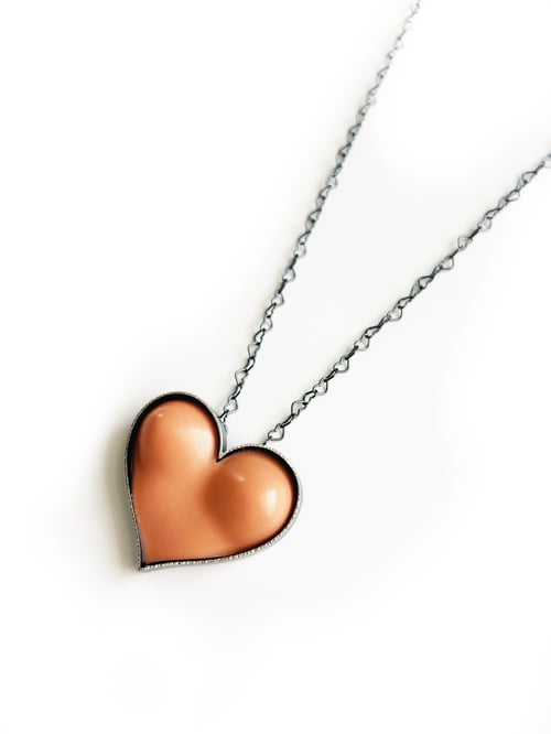 Image of Bust Heart Necklace