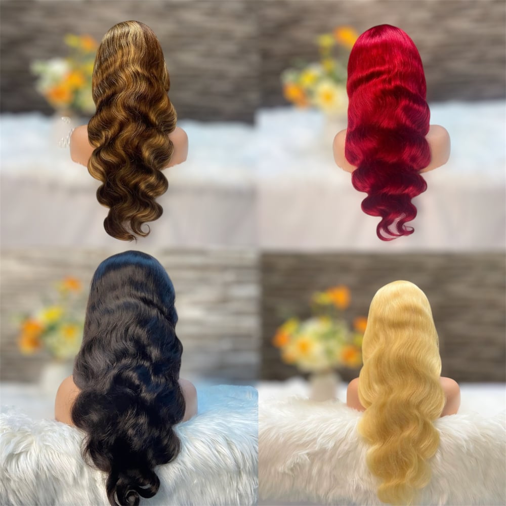 Image of Bodywave 13*4 lace frontal wig *multicolor*