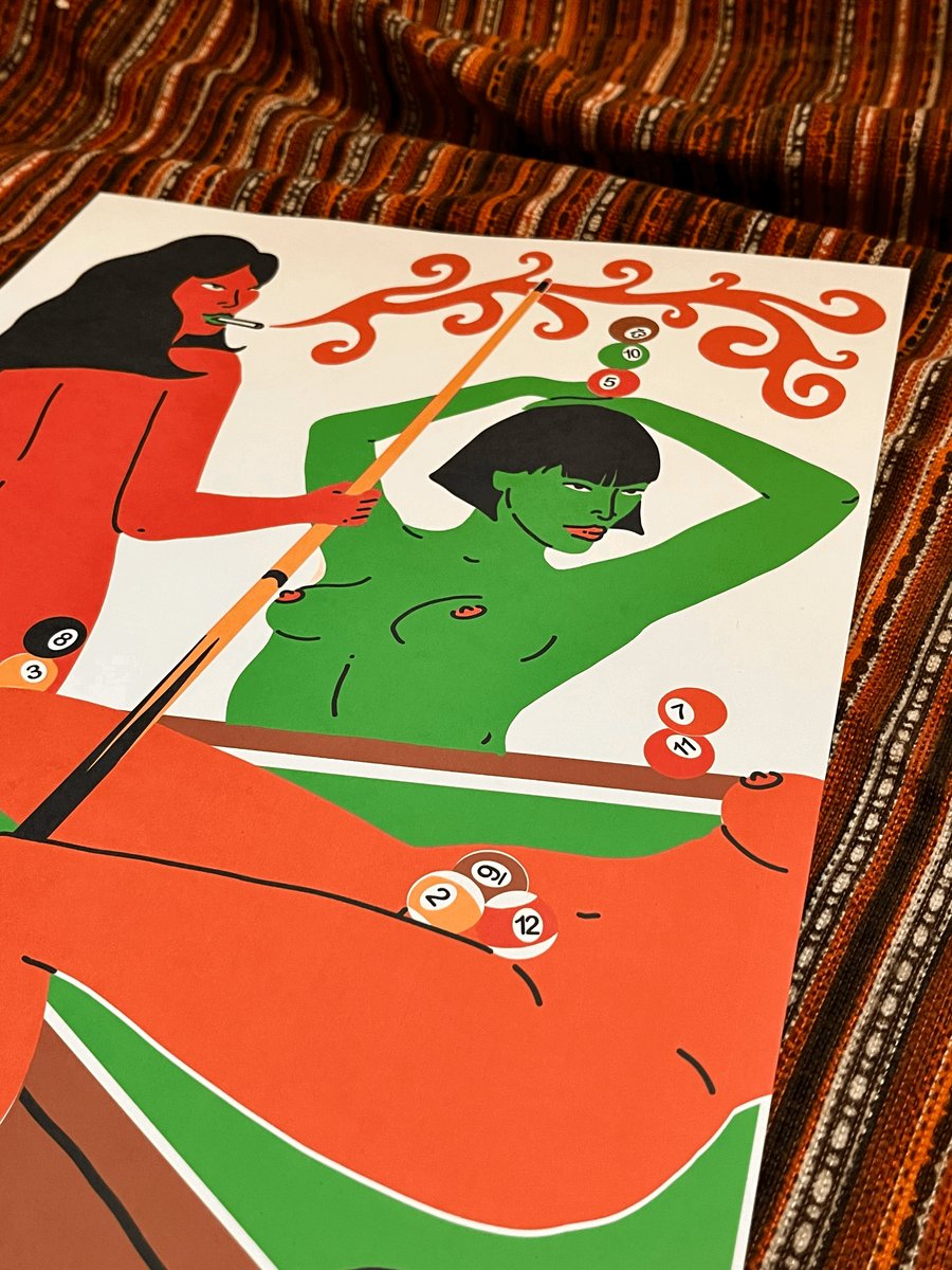 Image of 'POOL' A3 PRINT