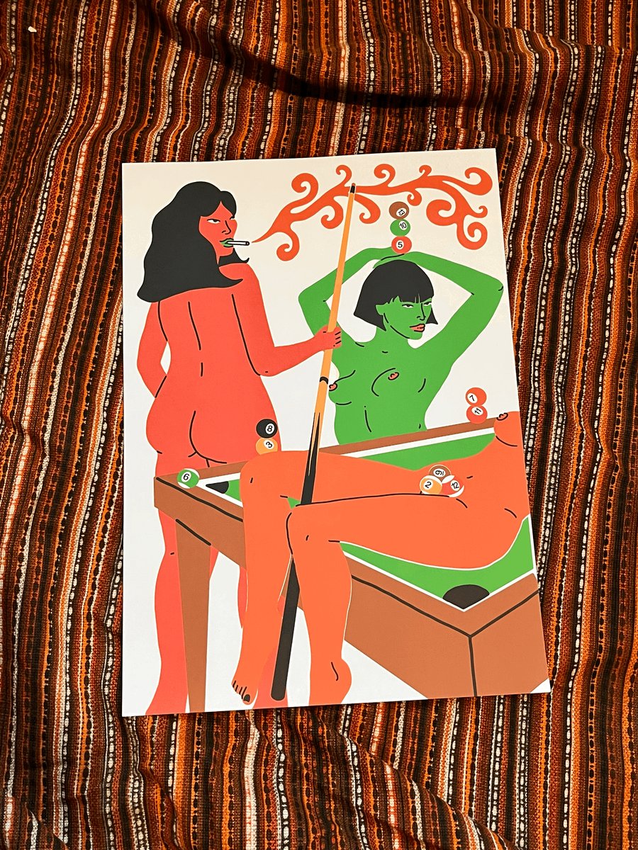 Image of 'POOL' A3 PRINT