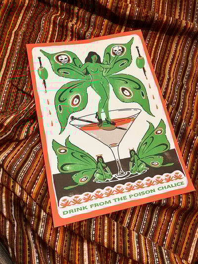 Image of 'POISON CHALICE' A3 PRINT