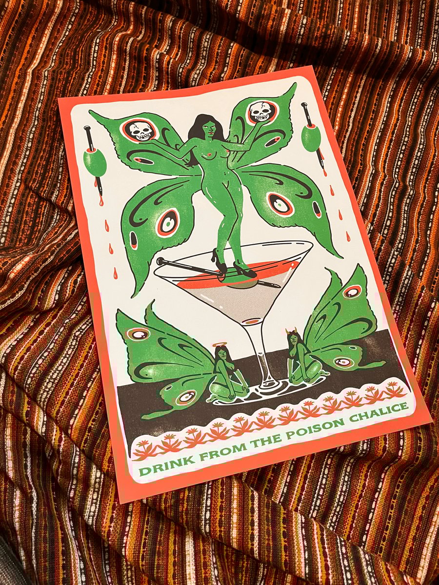 Image of 'POISON CHALICE' A3 PRINT