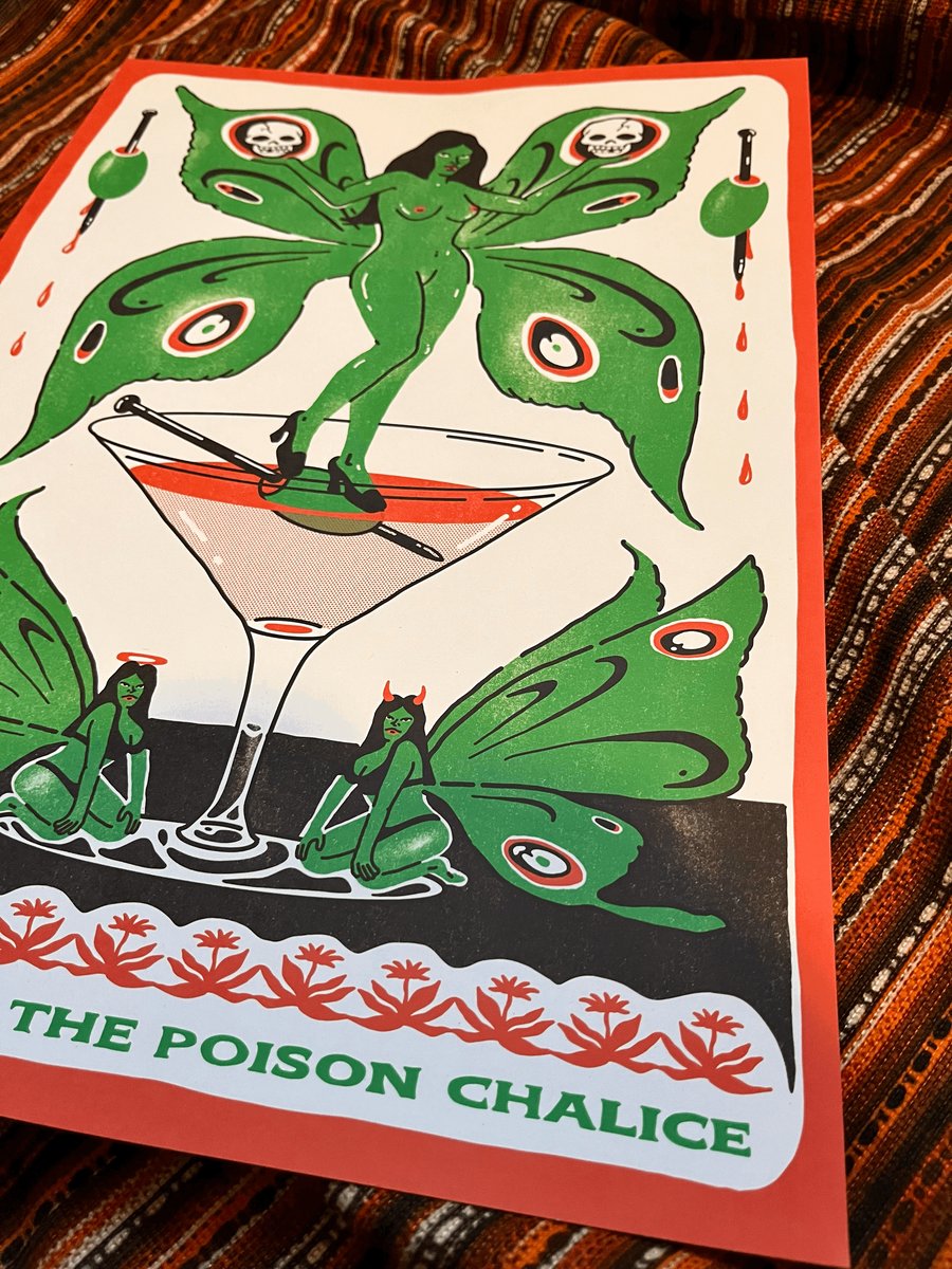 Image of 'POISON CHALICE' A3 PRINT