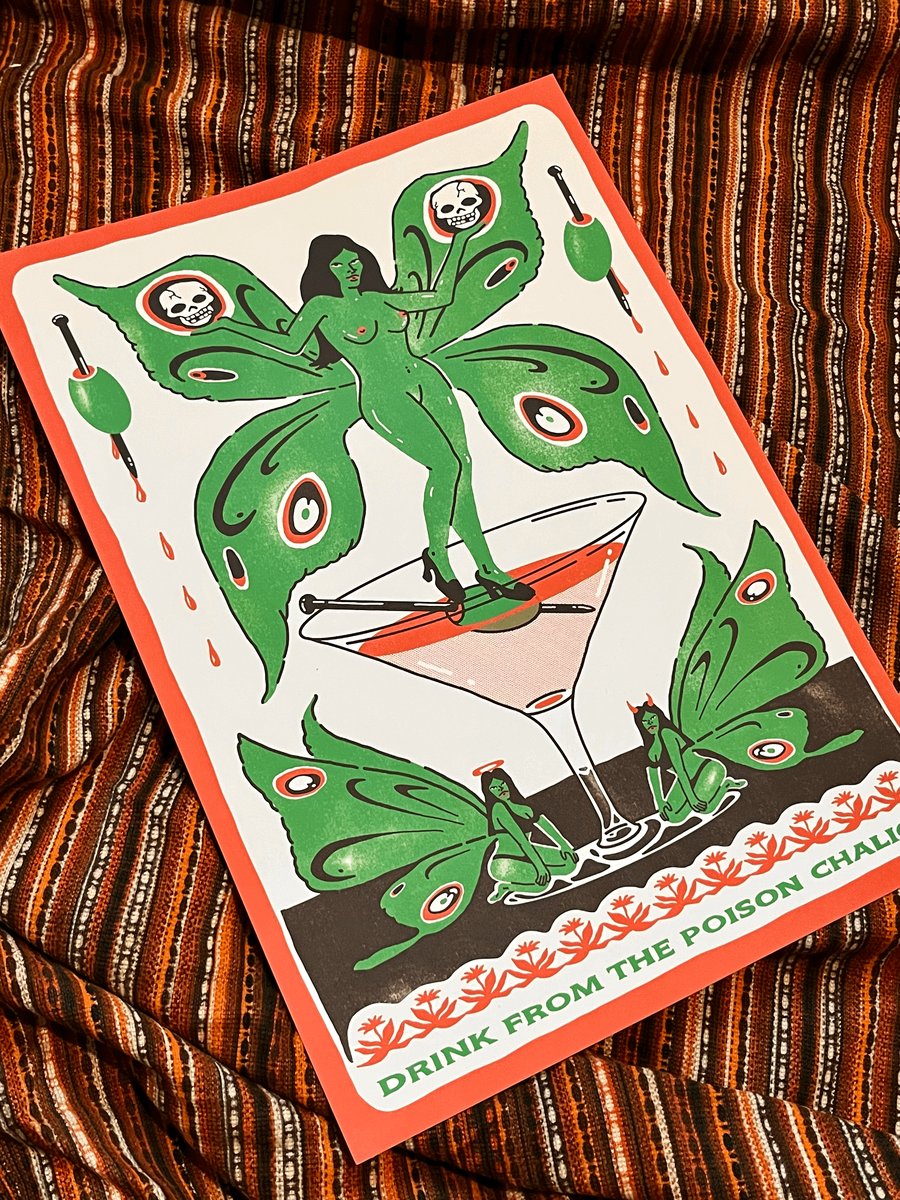Image of 'POISON CHALICE' A3 PRINT