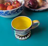 Image 2 of Sunface handpainted tile coaster