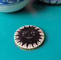 Image 3 of Sunface handpainted tile coaster