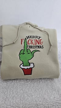 Image 2 of Merry fcking christmas grinch sweater