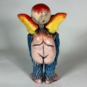 Image of The Beast And His Blood Moon Ceramic Werewolf