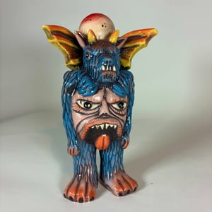 Image of The Beast And His Blood Moon Ceramic Werewolf