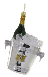 Champagne on 🧊🧊🧊 ornament