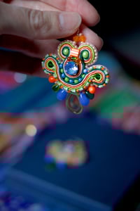 Image 4 of Mini Earrings - 70s wallpaper - Fermoirs Argent 925 