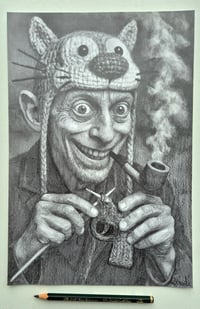 Pistol Knitting Pete sketch