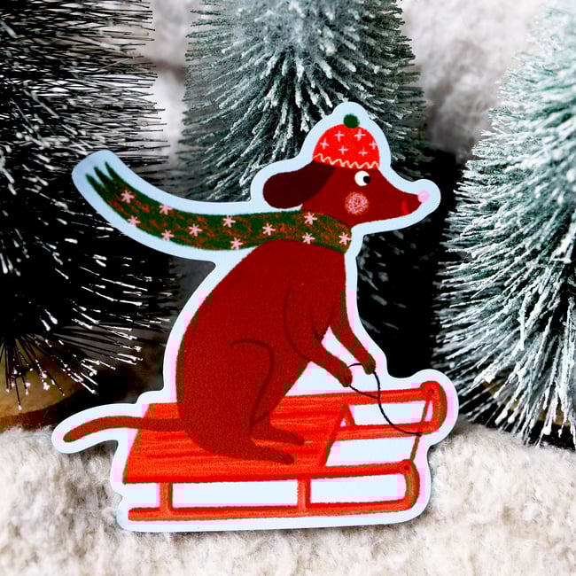 Collection de Noël 2025 : Magnets Ours, Skieur, et chien - individuel ou en lot
