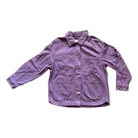 Image 2 of Veste en jean mauve - Fleurs