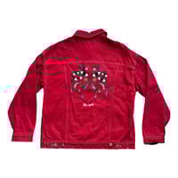 Image 1 of Veste en jean - Fleurs 