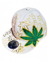 Image 1 of WHITE CANNABIS CAP