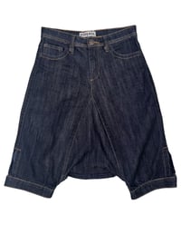 Image 1 of DENIM SAROUEL CAPRI PANT