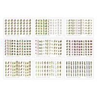 Image 2 of 9 SHEET HOLIDAY GRINCH NAIL DECAL BUNDLE 