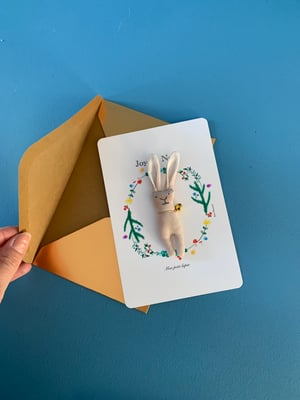Image of Carte Joyeux Noël, mon petit lapin