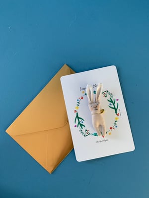 Image of Carte Joyeux Noël, mon petit lapin