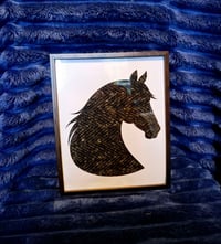 Image 3 of Tweed silhouette equine artwork