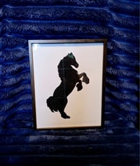 Image 4 of Tweed silhouette equine artwork