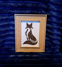 Image 2 of Tweed silhouette equine artwork (small)