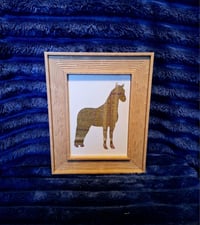 Image 3 of Tweed silhouette equine artwork (small)