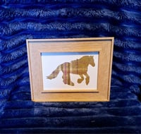 Image 4 of Tweed silhouette equine artwork (small)