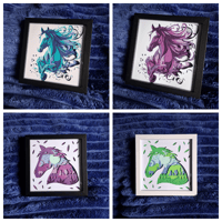 Image 1 of Layered equine artwork