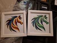 Image 4 of Layered equine artwork