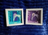 Layered artwork, a woman and her horse