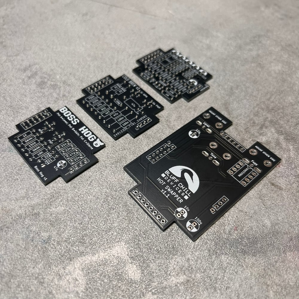'Hot Swapper' Multi-Fuzz 3-in-1 DIY PCBs