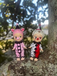 Image 1 of Dalmatian & Pig Clown 🤡 🩷🖤❤️