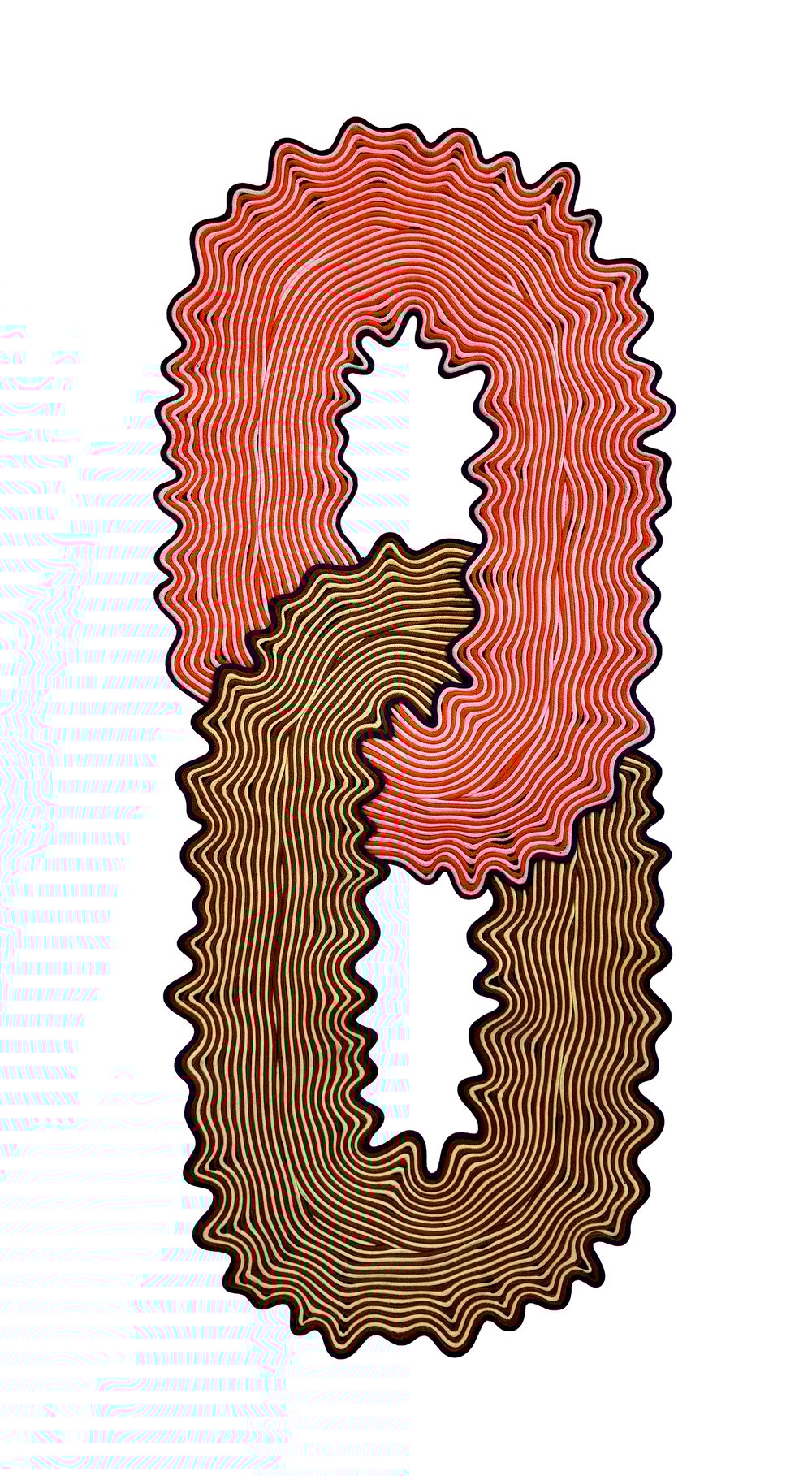 Image of Striped Chain Tapestry - 2 links 2