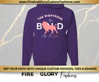 Image 4 of Pink Righteous Bold As Lion - Custom Hoodie - FaithWear | Customer Apparel