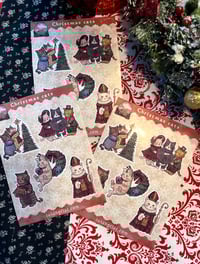 Image 3 of Christmas kitty sticker sheet