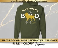 Image 6 of Gold Righteous Bold As Lions - Custom Hoodie - FaithWear | Custom Apparel