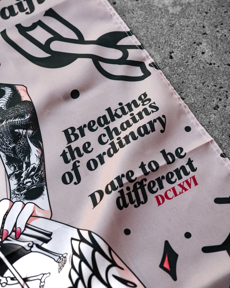 Image of Hellsent Tattoo Gallery Flag