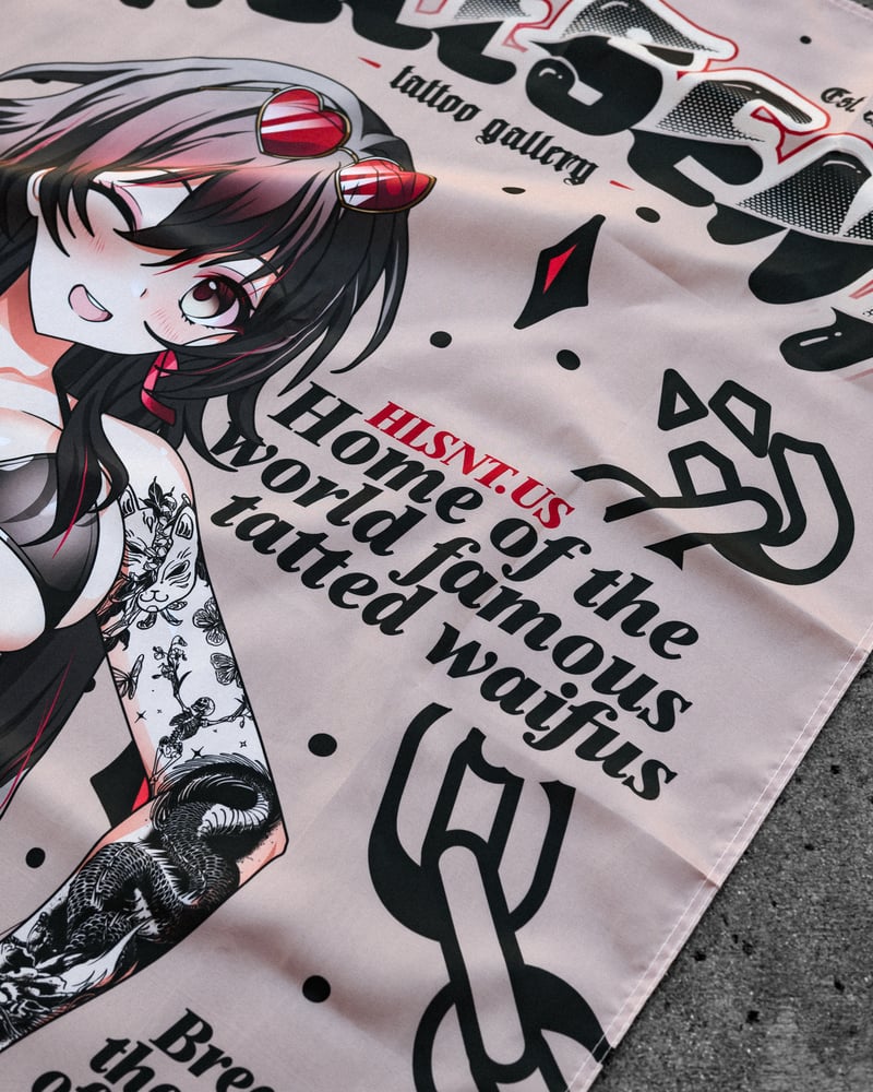 Image of Hellsent Tattoo Gallery Flag