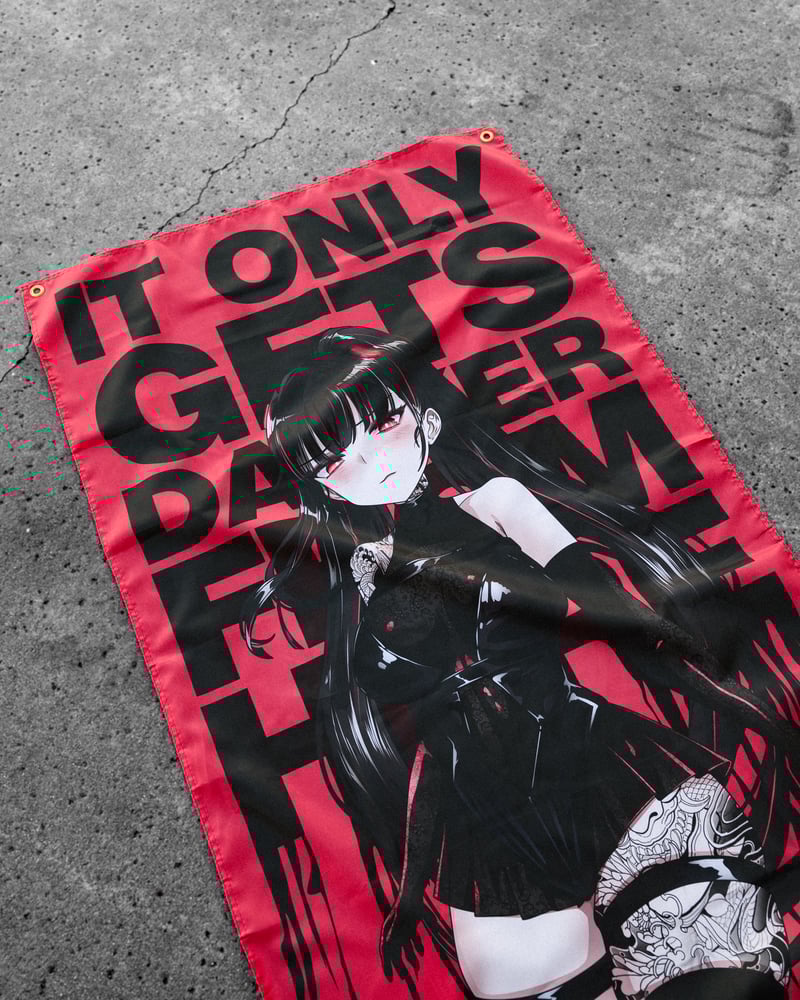 Image of It Only Gets Darker Flag