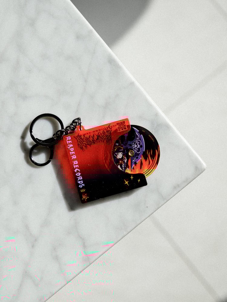 Image of Reaper Records Mini CD Keychain