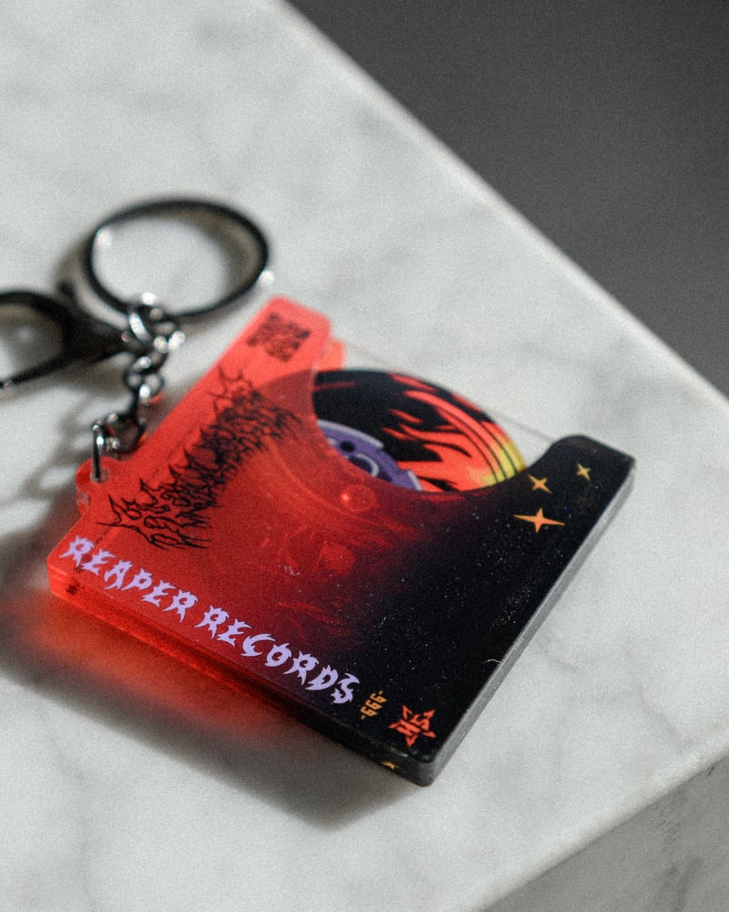 Image of Reaper Records Mini CD Keychain