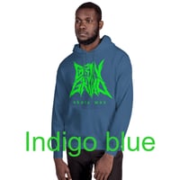 Image 8 of Heavy Blend Pullover Gildan Hoodie - Classic Logo Toxic Green -  Many Colors - Free U.S. Shipping!