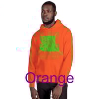 Image 11 of Heavy Blend Pullover Gildan Hoodie - Classic Logo Toxic Green -  Many Colors - Free U.S. Shipping!