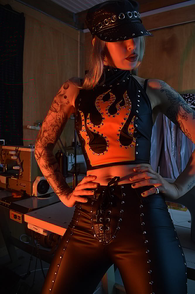 Image of HOT ROD HALTER TOP