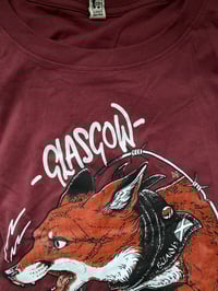 Image 1 of Burgundy short sleeve logo t shirt