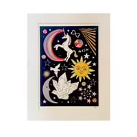 Image 4 of Tattoo & Playtime Glitter Hand Decorated Mounted Prints - Various Styles
