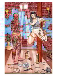 Devil's Shibari Piercing - Giclée Print